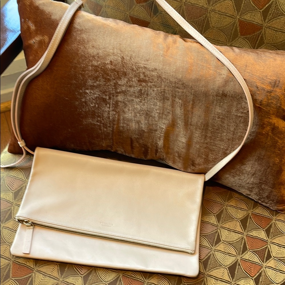 Everlane leather envelope bag - pink
